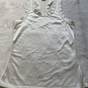 Nike white Women’s Racerback Athletic Tank Mesh